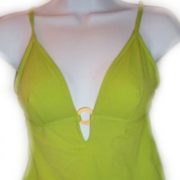 INC International Concepts Lime Green 2 Pc Tankini - Small - NEW - Picture 9 of 9
